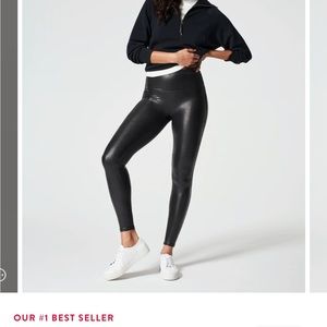 Spanx petite small faux leather leggings #1 seller